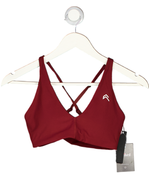 ONER ACTIVE Burgundy Red Sports Bra UK S