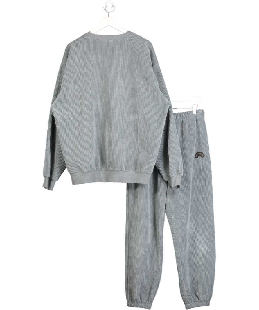 Sisters & Seekers Grey Soft Ribbed Sweater And Jogger Set UK 14