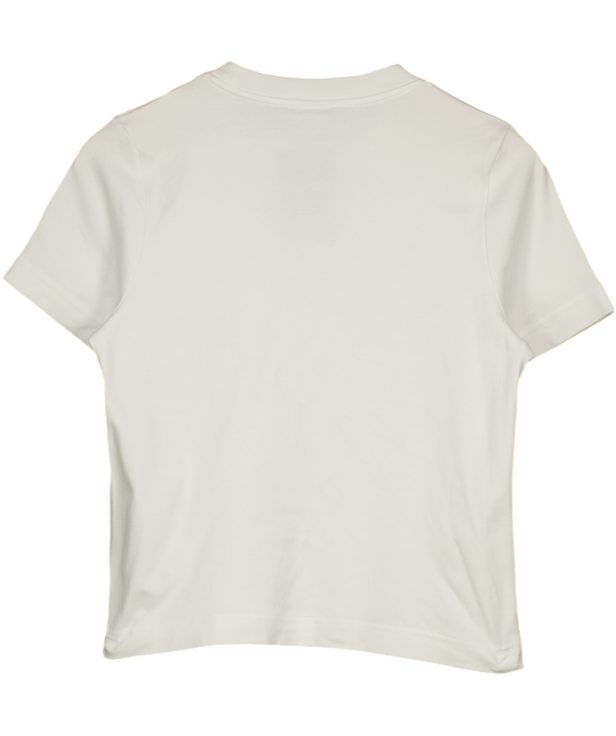 COS White Clean Cut T-shirt UK S