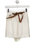 ZIMMERMANN White Linen The Lovestruck Eyelet Short Sz0p UK XXS