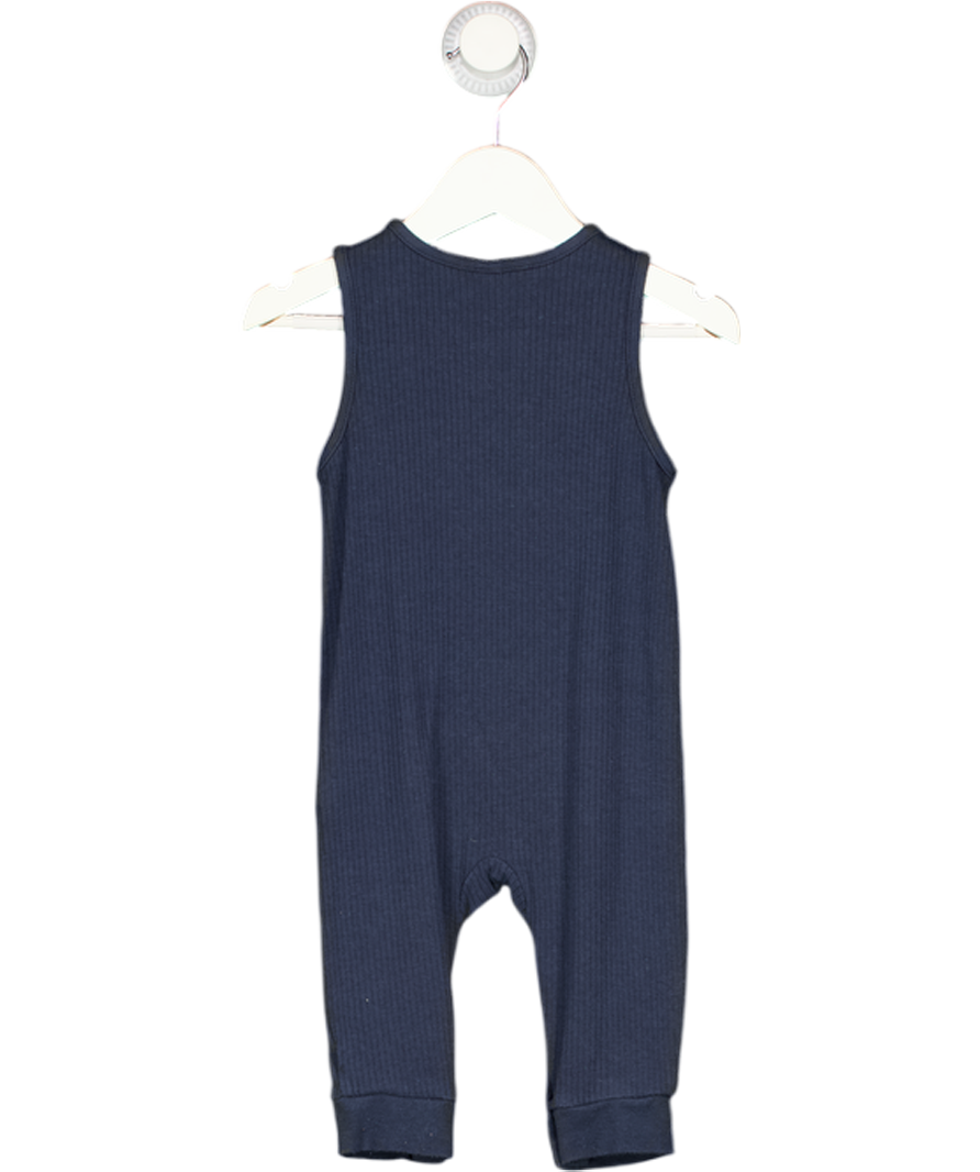 Mori Baby Navy Blue Ribbed Romper 6-9 Months