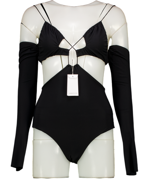 AMAZUIN Azhar Bodysuit Deep Black One Size