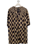 DKNY Beige Animal Print Longline Blazer UK S