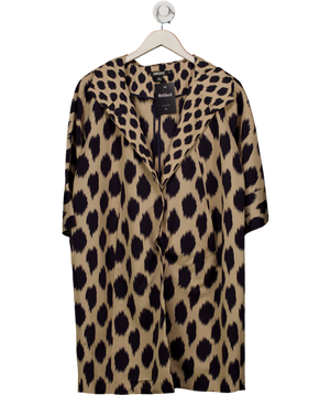 DKNY Beige Animal Print Longline Blazer UK S