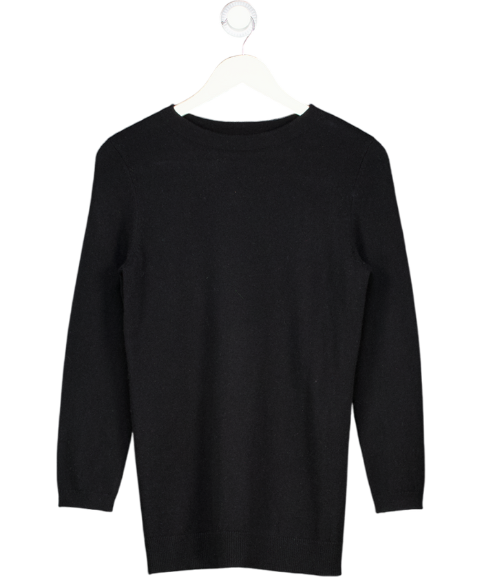 Talbots Black Cashmere Crewneck Sweater UK S