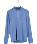 M&S Blue Half Zip Top UK S