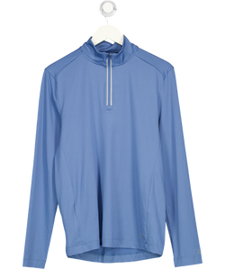 M&S Blue Half Zip Top UK S