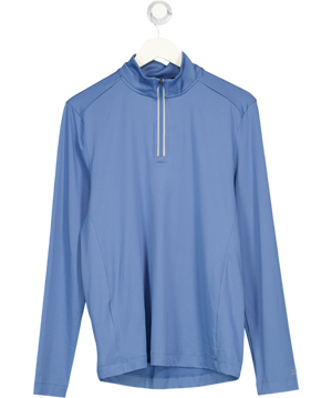 M&S Blue Half Zip Top UK S