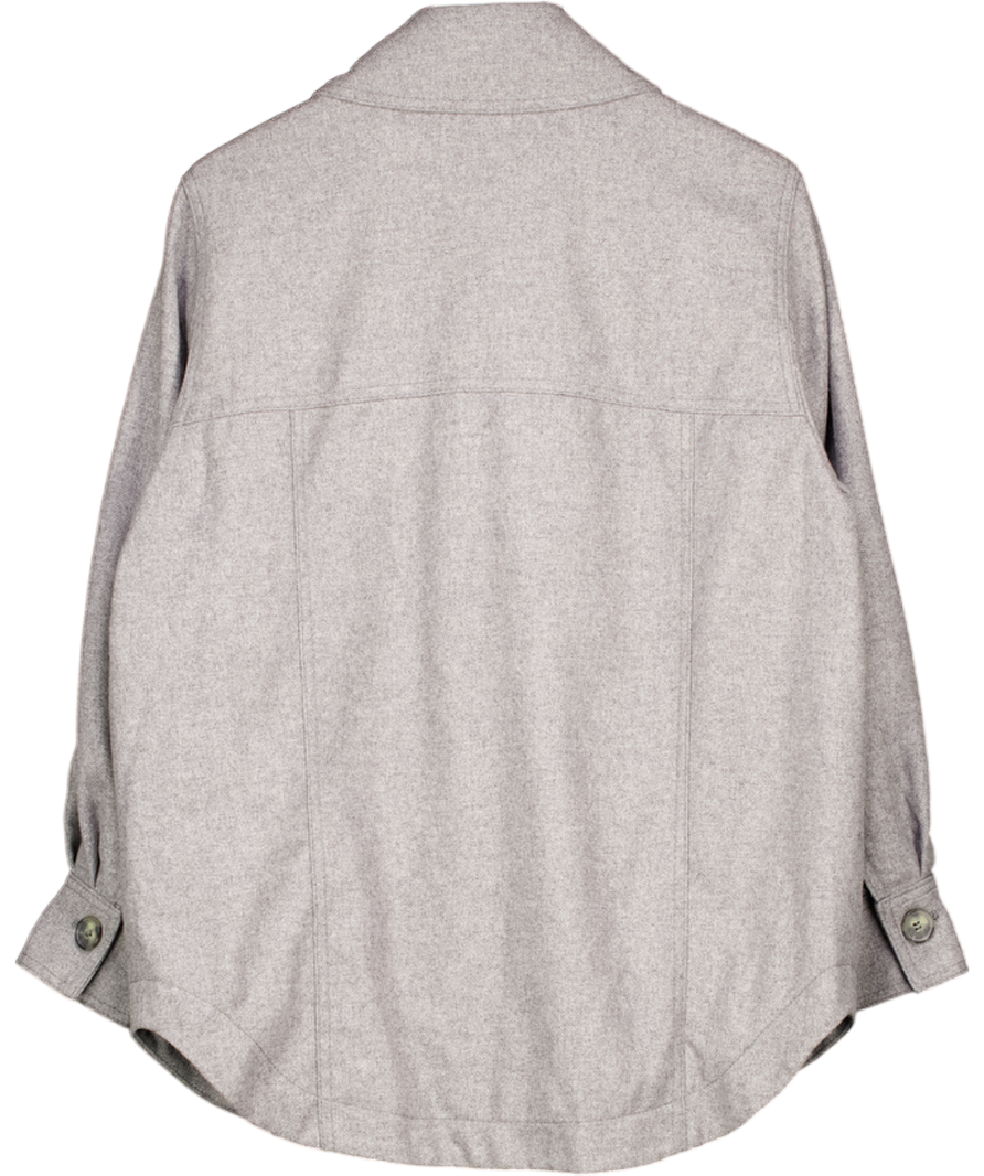 H&M Grey Wool Blend Shacket UK S