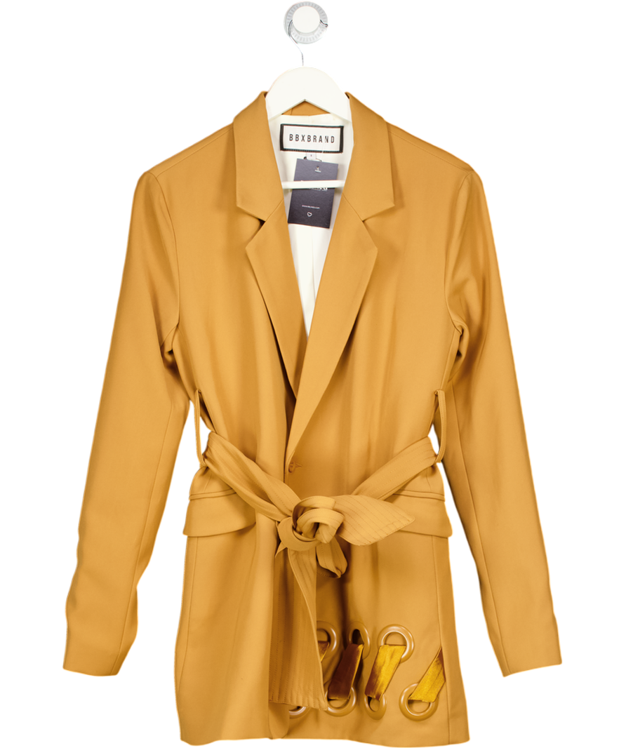BBX BRAND Beige Camel Belted Jacket UK 8