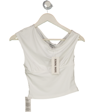 SASHA THERESE Bloom Top White UK XS