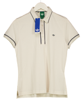 ADIDAS Cream Originals Twistknit Trefoil Polo Shirt UK M