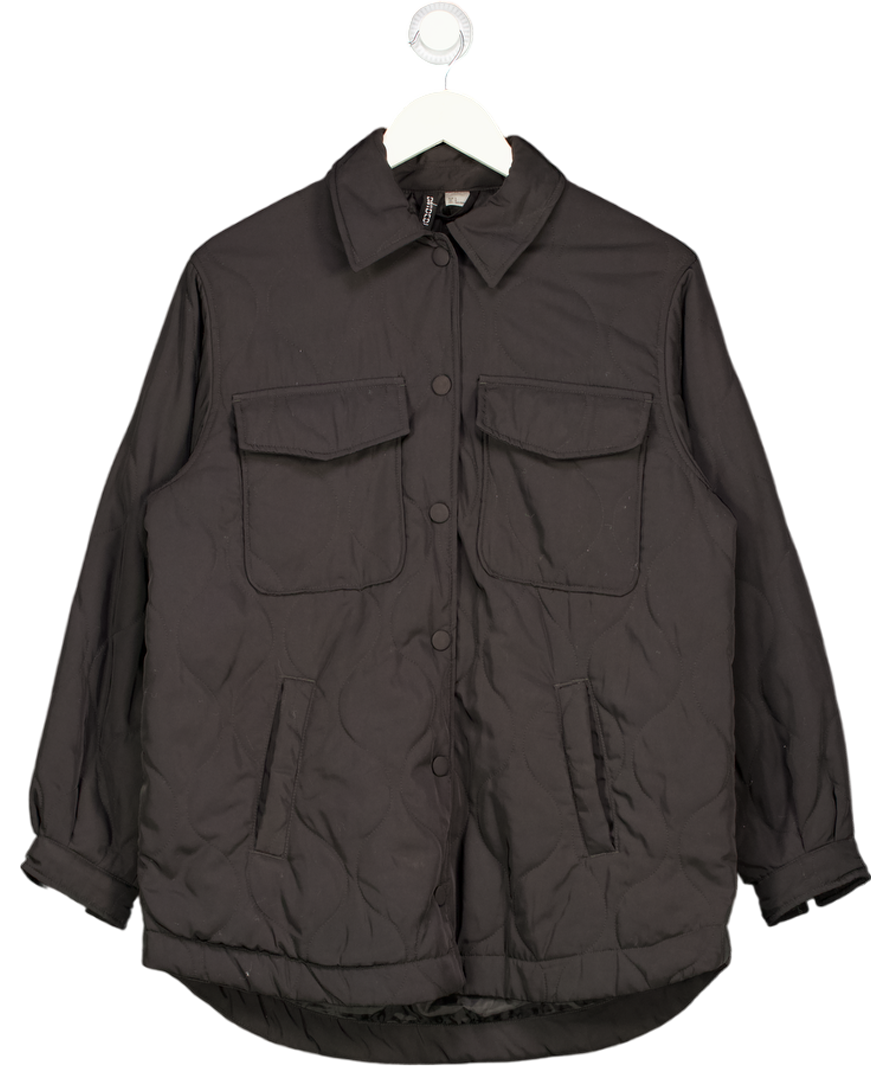 H&M Black Button Up Jacket UK S