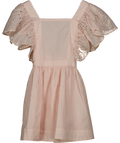 Tartine et Chocolat Baby Pink Broderie Ruffle Sleeve Sun Dress 6 Years