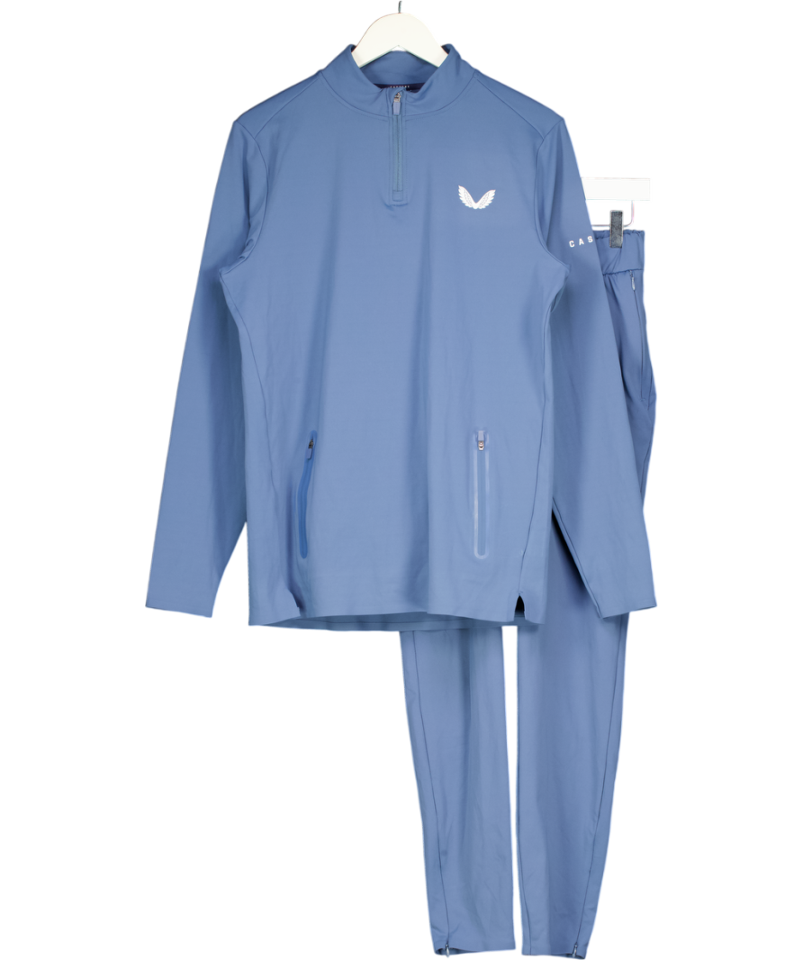Castore Blue Winter Jacket And Trouser Set UK S