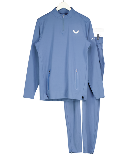 Castore Blue Winter Jacket And Trouser Set UK S