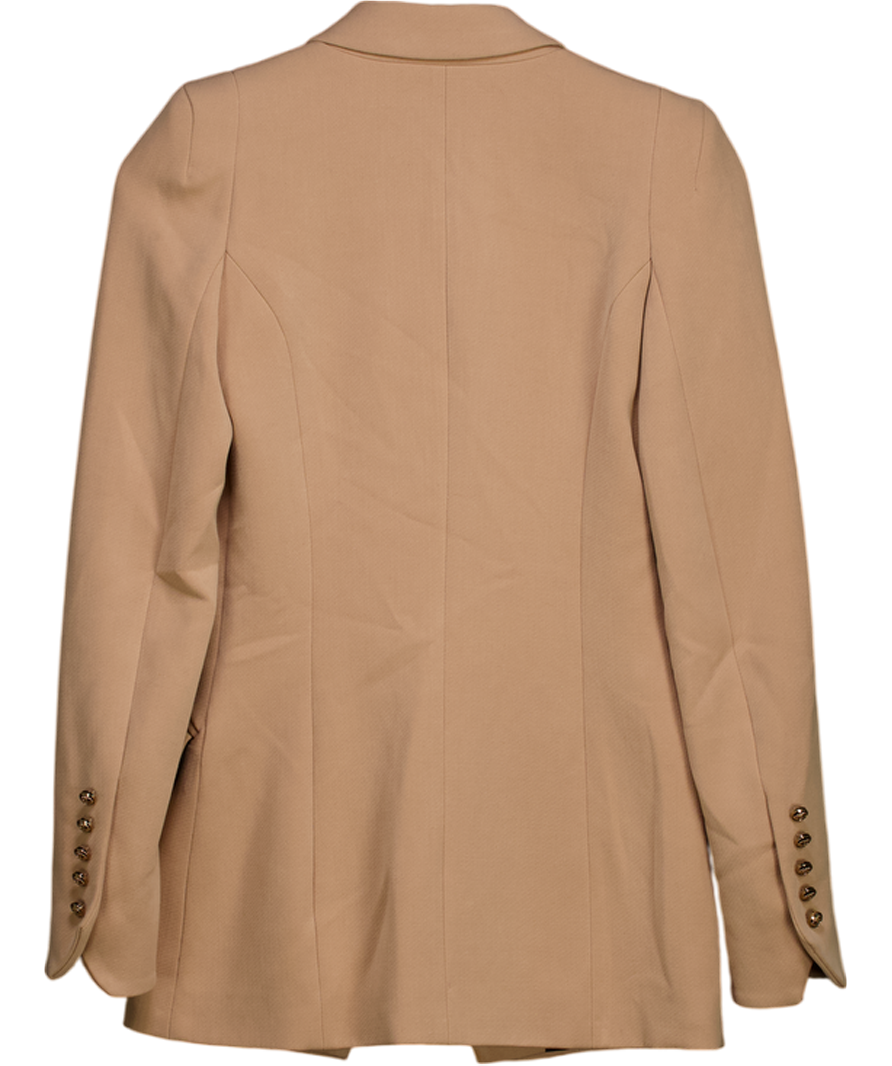 River Island Beige Double Breasted Blazer UK 6