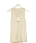 PRETTY LAVISH Cream Knit Waistcoat Top UK XS