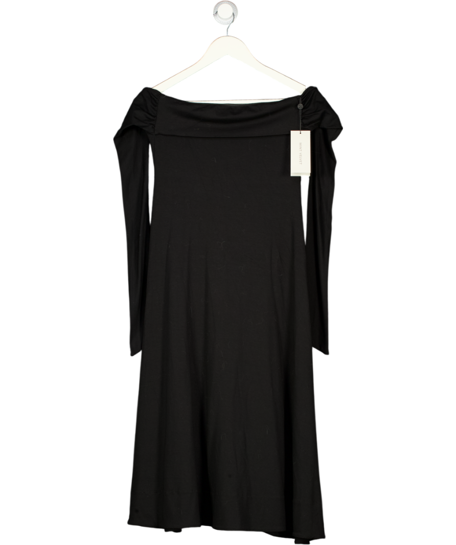 MINT VELVET Black Jersey Bandeau Maxi Dress UK XS