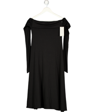 MINT VELVET Black Jersey Bandeau Maxi Dress UK XS