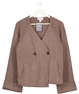 ALIGNE Brown Hampton Double-breasted Cardigan UK 8
