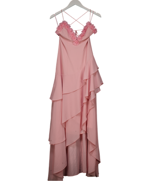 ALB Anne Louise Pink Rose Petal Dress UK S