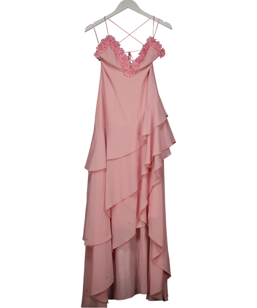 ALB Anne Louise Pink Rose Petal Dress UK S