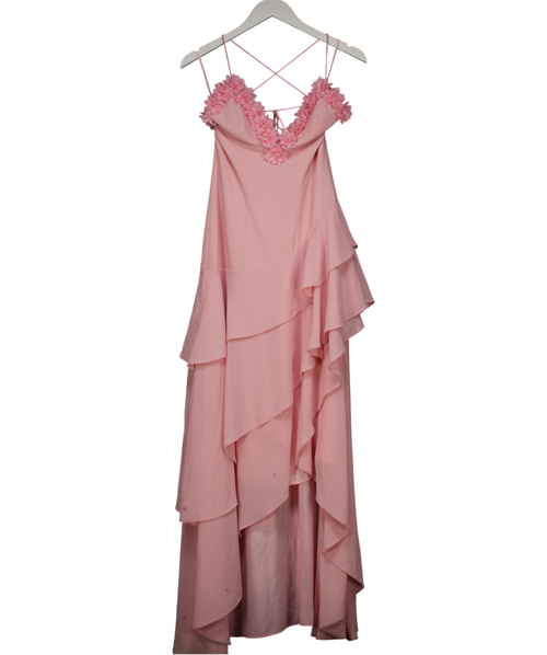 ALB Anne Louise Pink Rose Petal Dress UK S