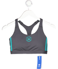 adidas Grey Sporty & Rich Bralette UK S
