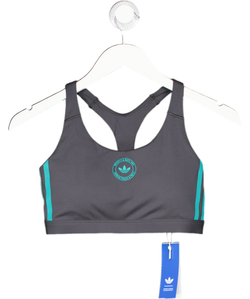 adidas Grey Sporty & Rich Bralette UK S