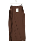 Lounge Underwear Chocolate Brown Sheer Maxi Skirt UK 8