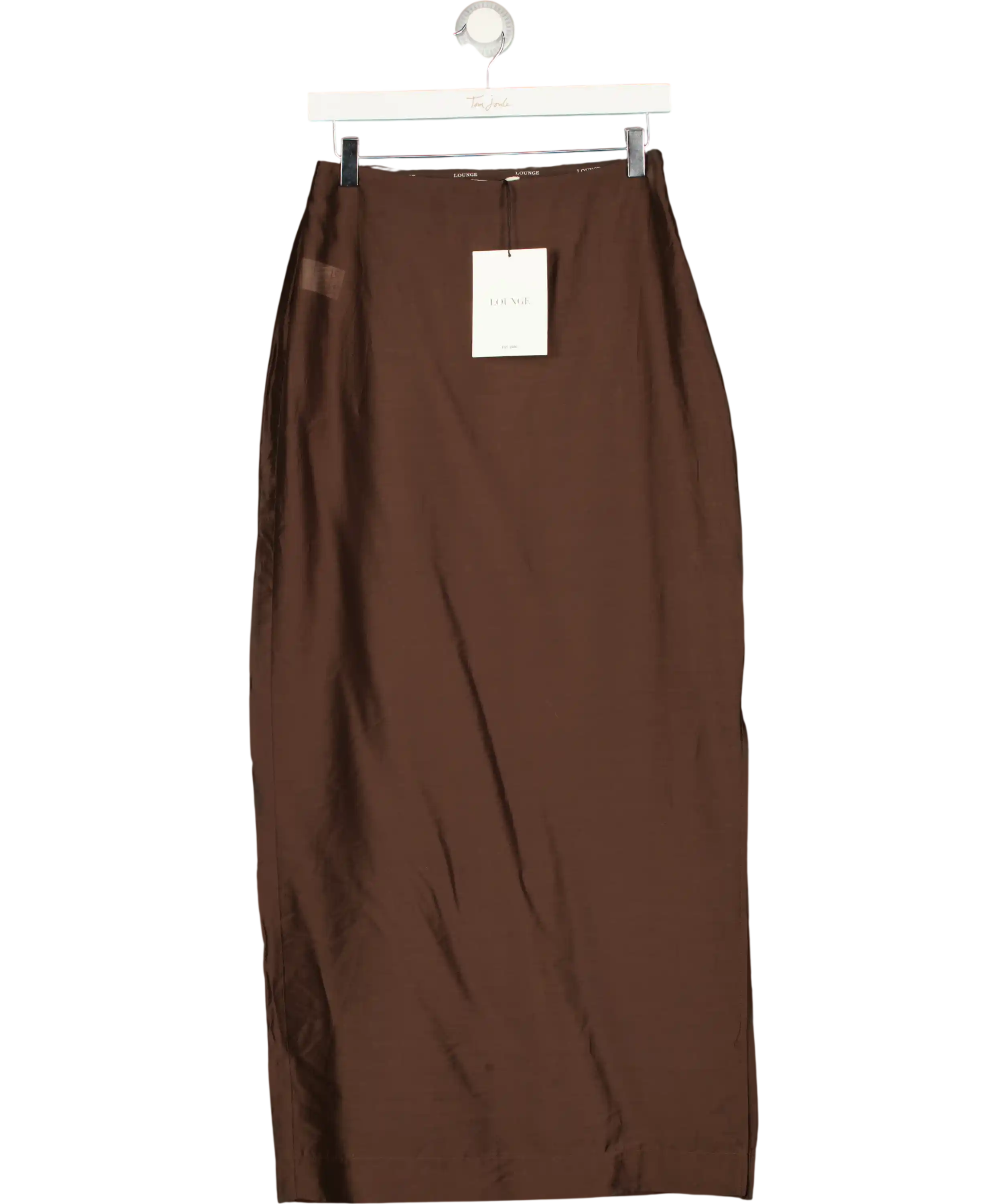 Lounge Underwear Chocolate Brown Sheer Maxi Skirt UK 8