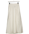 Abercrombie & Fitch White Linen Blend Split Midi Skirt UK XS