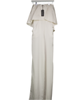 Paper London Carlson Jumpsuit In White Satin UK 10