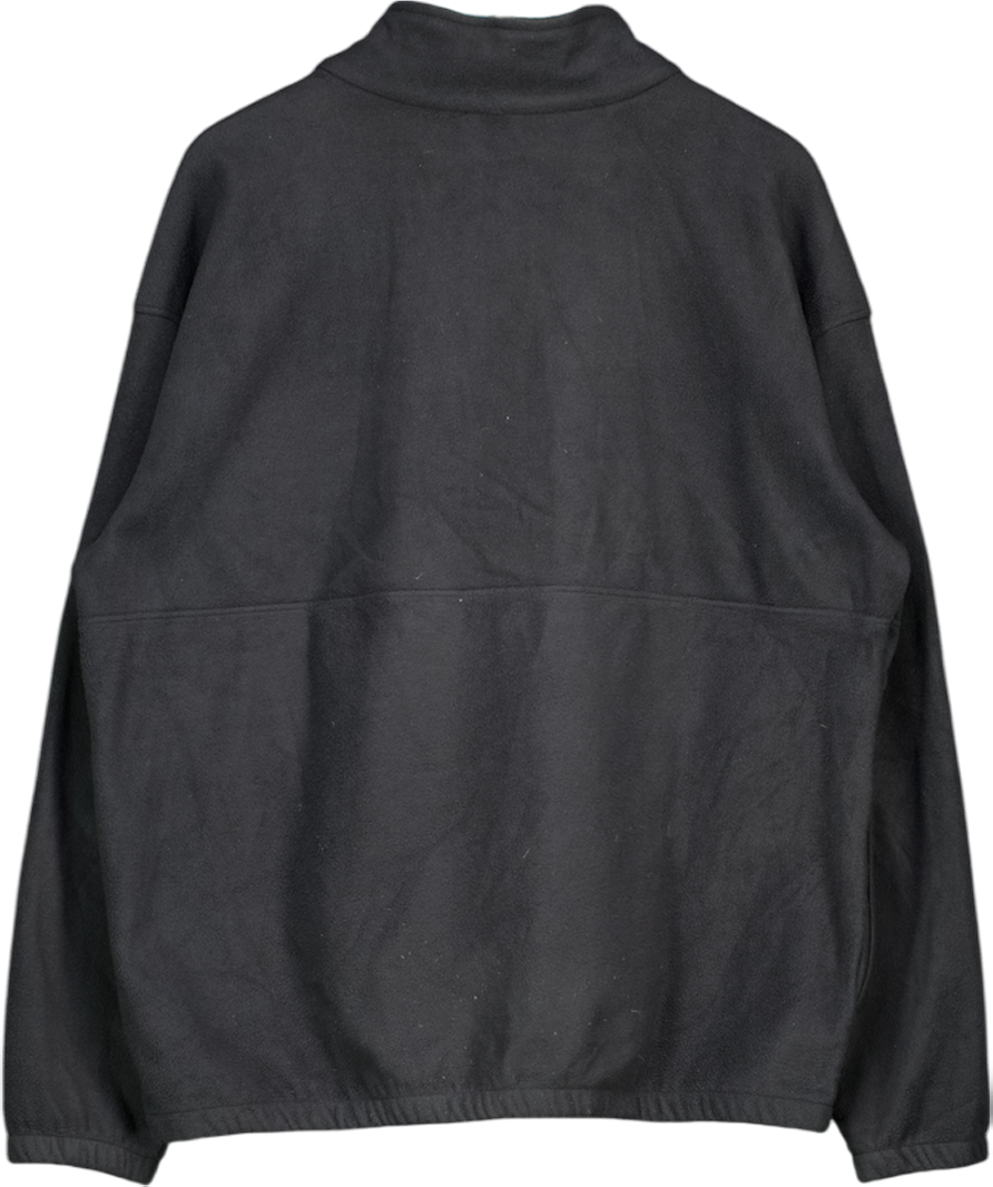 COLUMBIA Dark Grey 1/2 Zip Fleece UK L