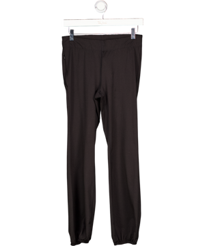 FREE PEOPLE MOVEMENT Black Slim Cuffed Let's Bounce Bubble Activewear Trousers UK M