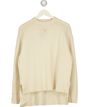 RIVER ISLAND Studio Cream Oversized Crew Neck Jumper UK S