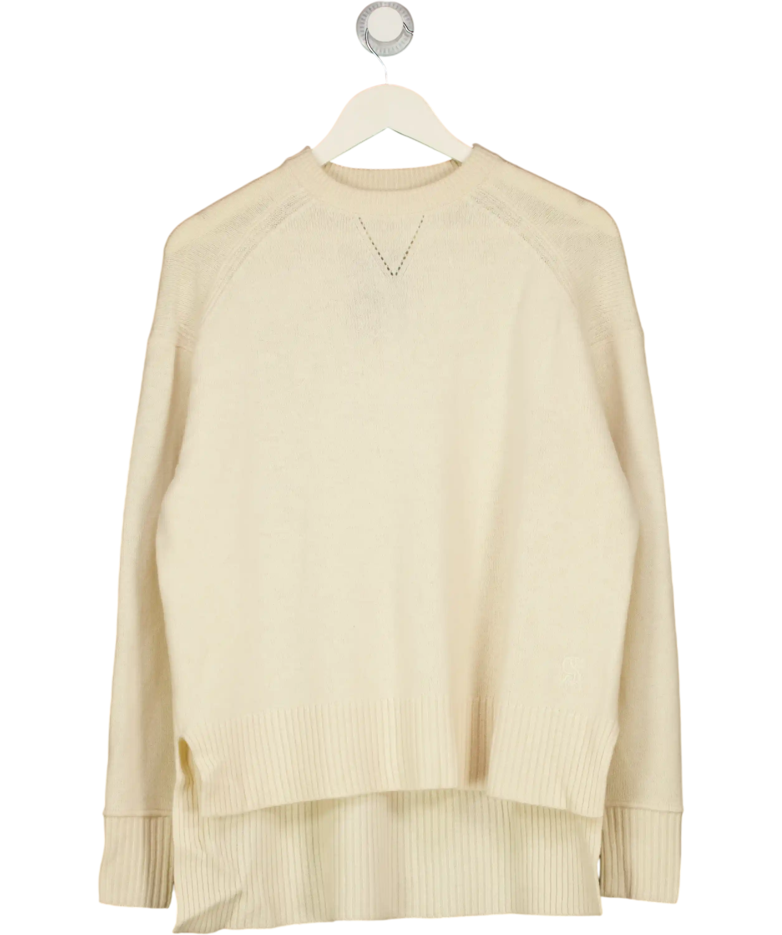 RIVER ISLAND Studio Cream Oversized Crew Neck Jumper UK S