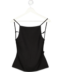 ZARA Black Knit Top With Beads UK S