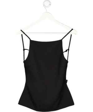 ZARA Black Knit Top With Beads UK S