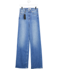 PAIGE Blue Sasha High Rise Loose Straight Leg Jeans W26