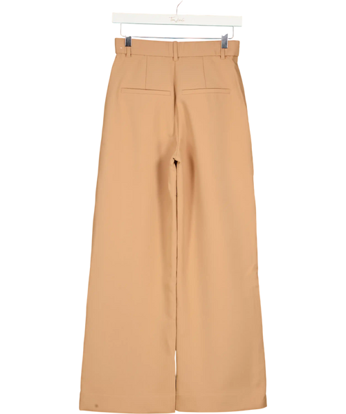ABERCROMBIE & FITCH Abercrombie & Fitch Beige Sloane Tailored Wide Leg Trousers W26