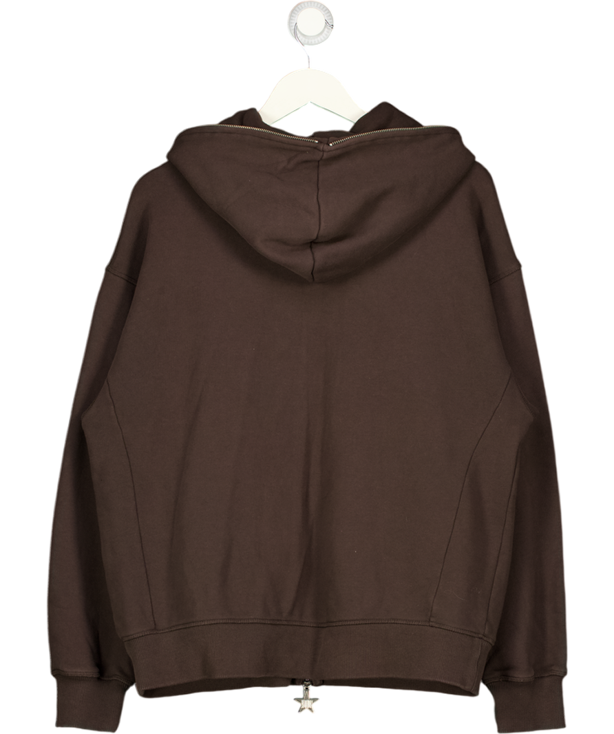 Np Brown Zip Up Jumper UK L