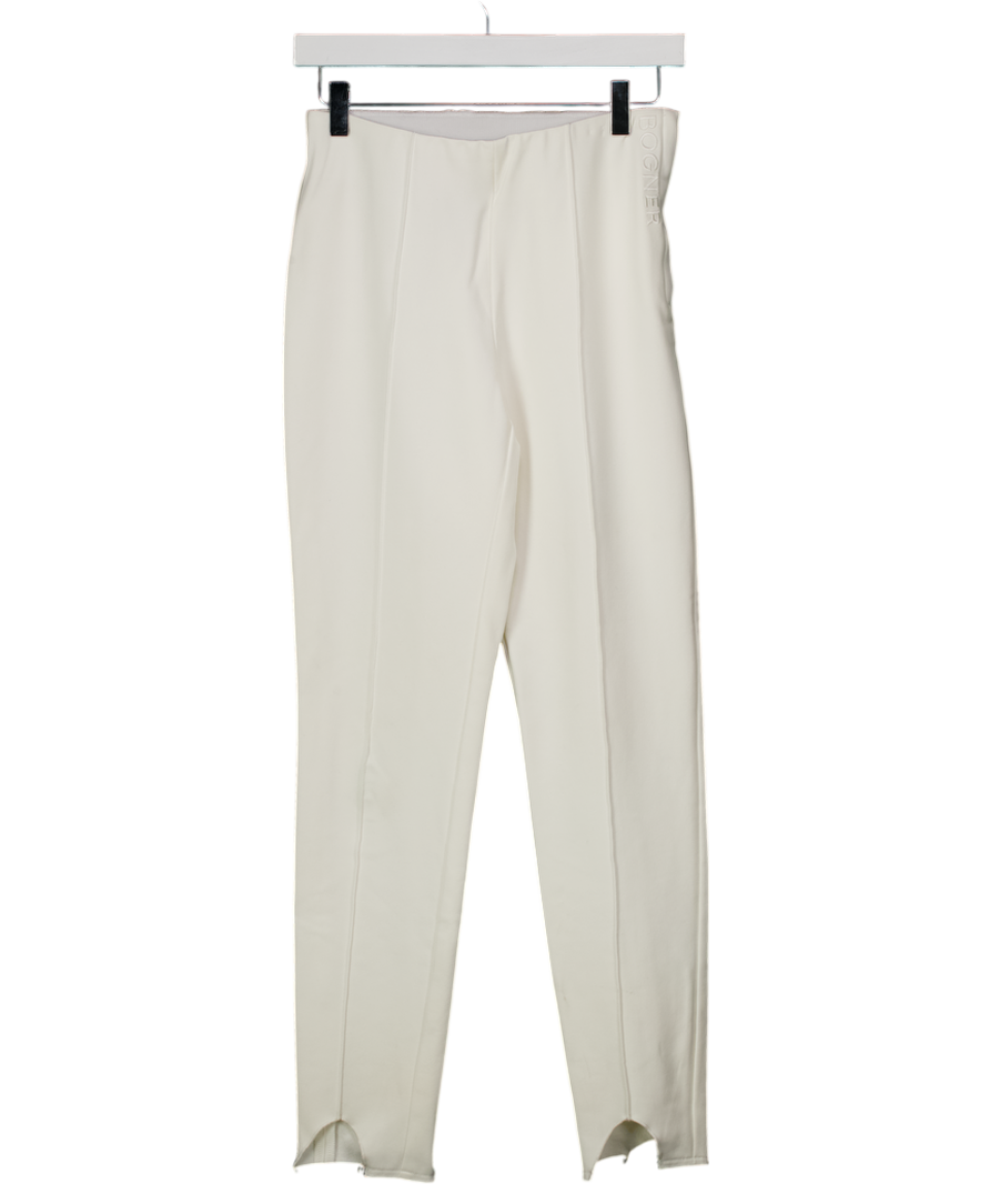 BOGNER SPORT White Elaine Functional Stirrup Trousers In Off-white Us4 UK 8