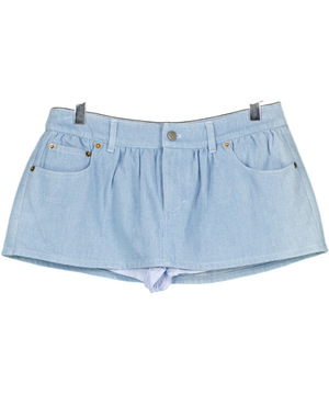 LOVERS AND FRIENDS Blue Charlette Mini Skort UK XS
