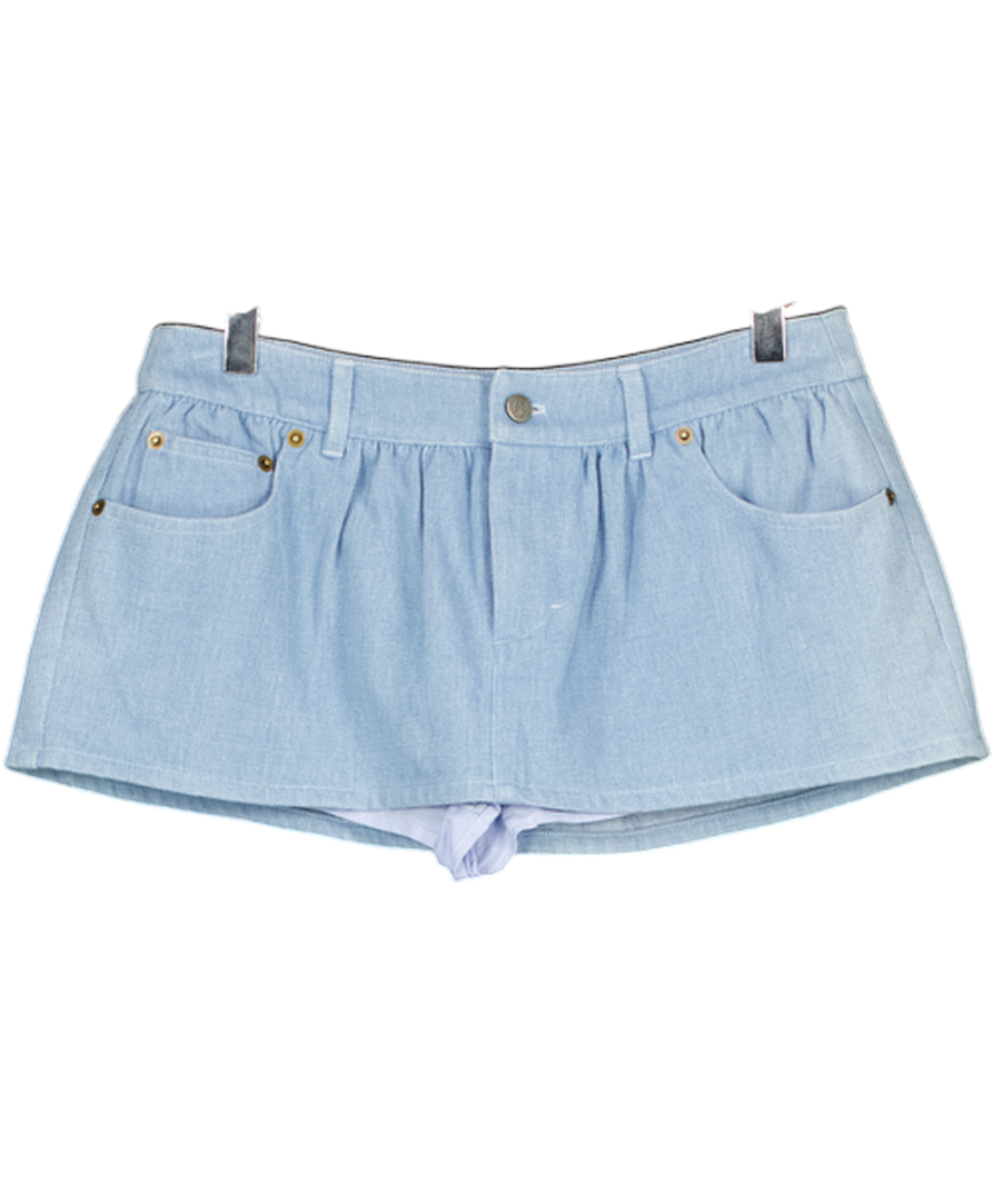 LOVERS AND FRIENDS Blue Charlette Mini Skort UK XS