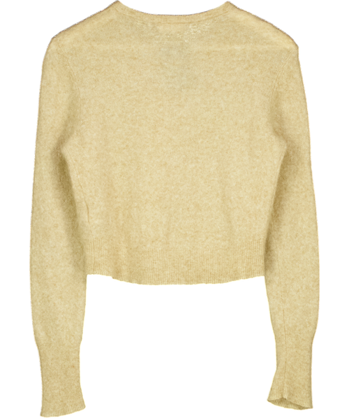 American Vintage Beige Supersoft Fuzzy Knit Cardigan UK S