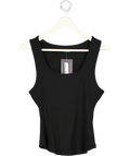 BOA Black Soft Ribbed Tank Top UK M