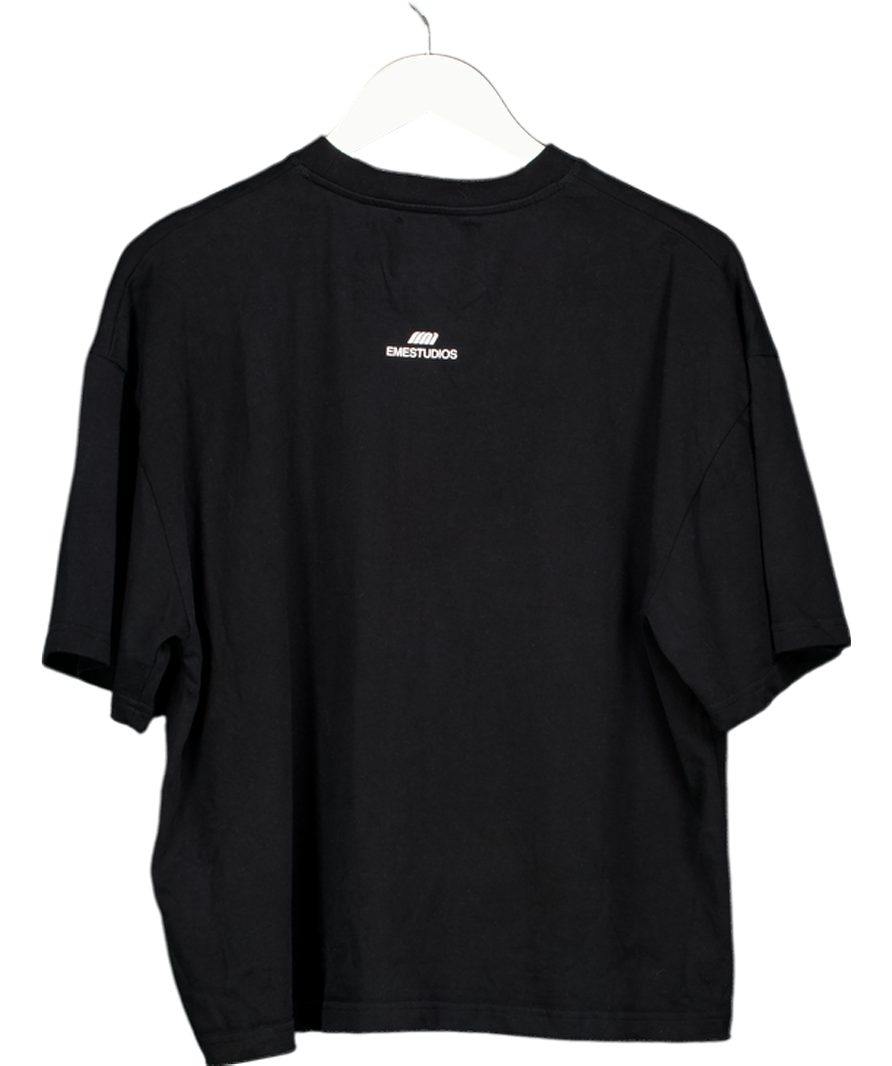 Eme Studios Black Basic Tee Shadow UK S