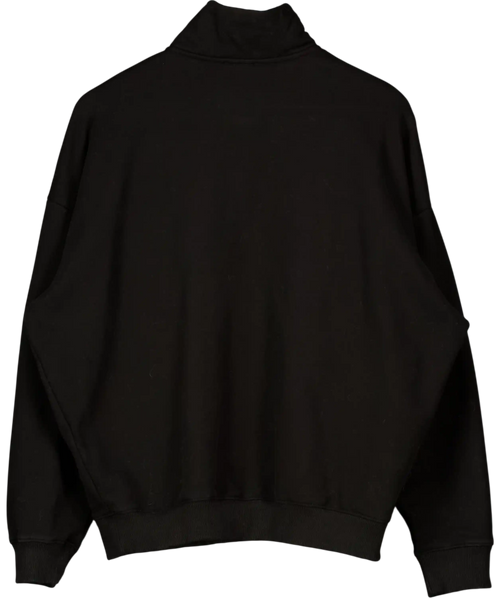 ADANOLA Black Oversized Funnel Neck Zip Sweatshirt UK S